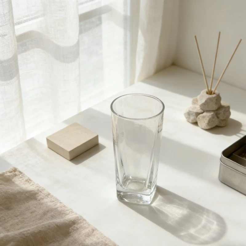 Square Highball Borosilicate Glass Tumblers