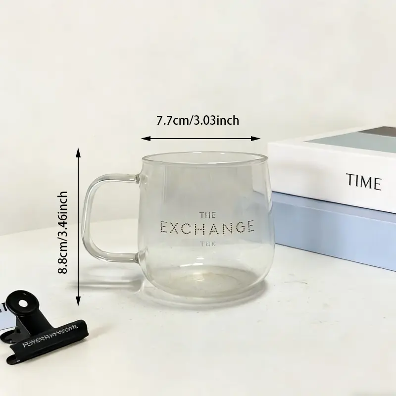 Custom Egg Shaped Glass Mugs With Handles