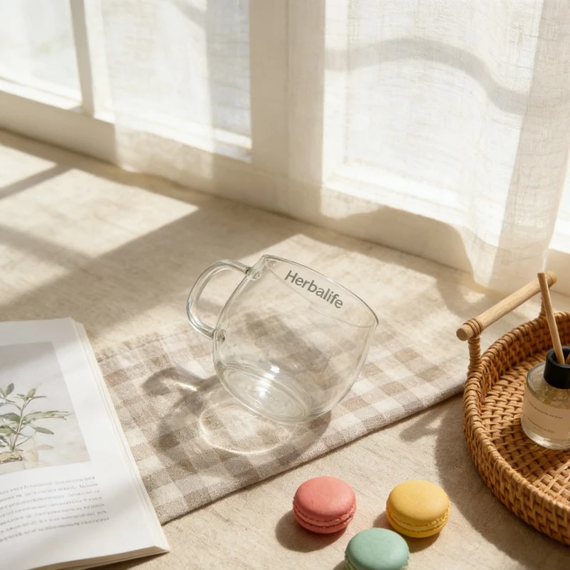 Custom Egg Shaped Glass Mugs With Handles