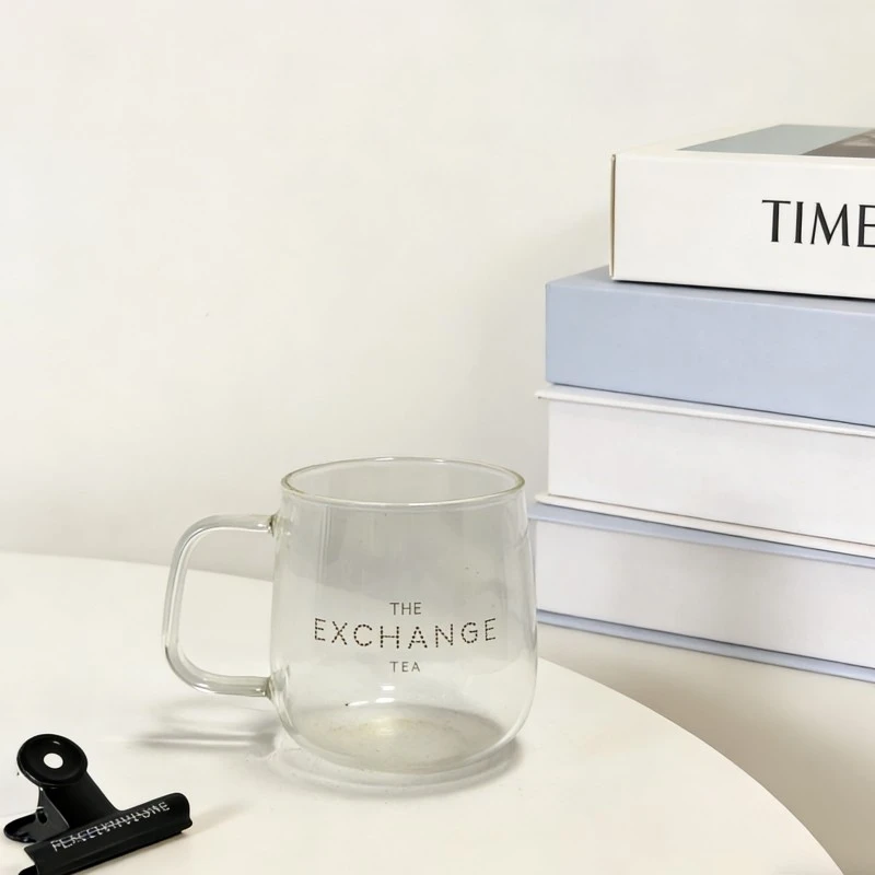 Custom Egg Shaped Glass Mugs With Handles