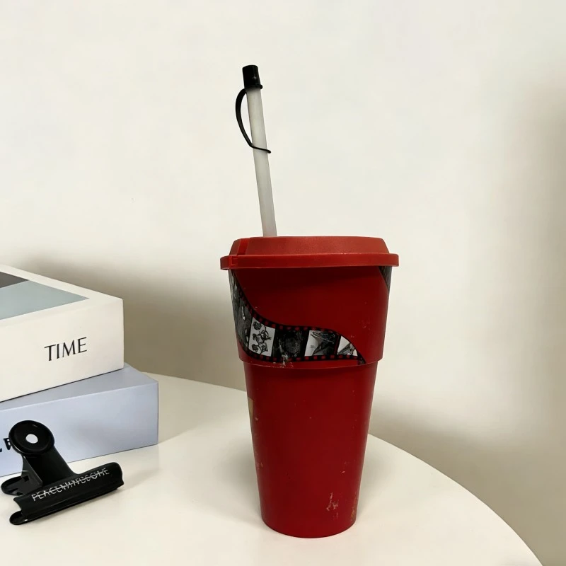 Custom Printed Commemorative Plastic Straw Cups