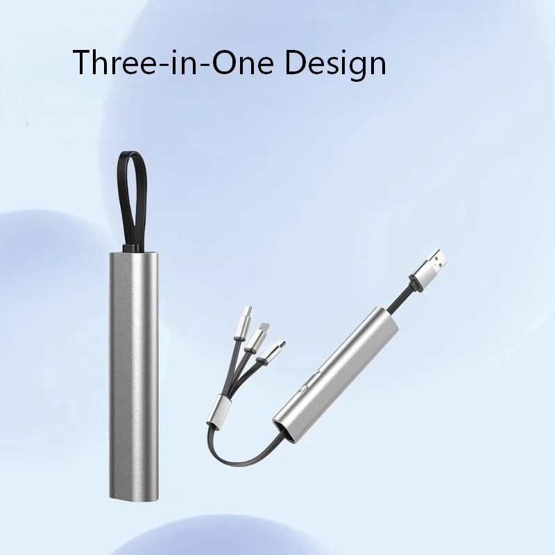 كابل شحن USB متعدد 3 في 1 قابل للسحب